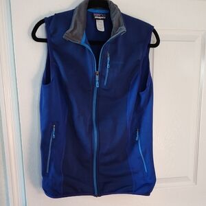Patagonia Royal Blue Vest with Gray Accents